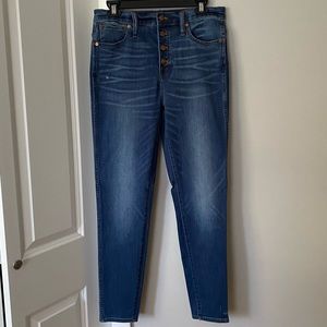 NWOT MADEWELL HIGH RISE SKINNY JEANS